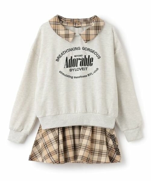 by LOVEiT / バイ ラビット スウェット | 【WEB限定】衿つきプルオーバーセットアップ | 詳細4