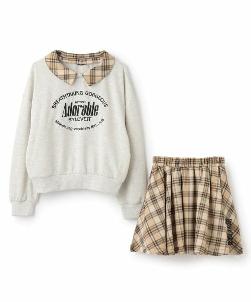 by LOVEiT / バイ ラビット スウェット | 【WEB限定】衿つきプルオーバーセットアップ | 詳細6