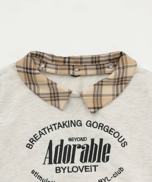 by LOVEiT / バイ ラビット スウェット | 【WEB限定】衿つきプルオーバーセットアップ | 詳細7