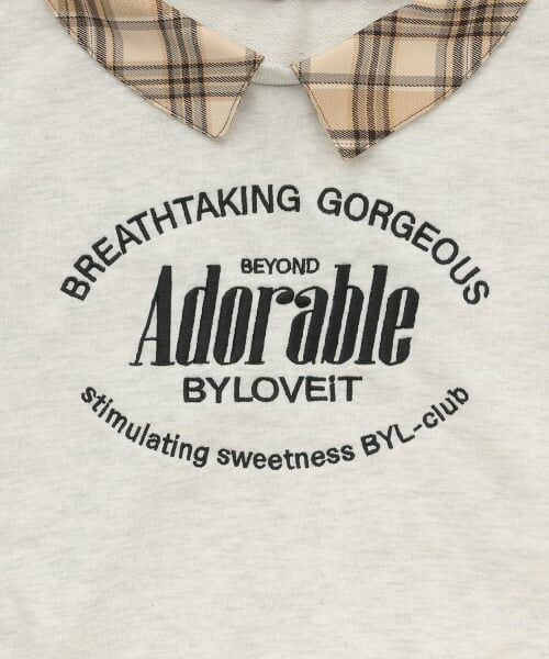 by LOVEiT / バイ ラビット スウェット | 【WEB限定】衿つきプルオーバーセットアップ | 詳細9