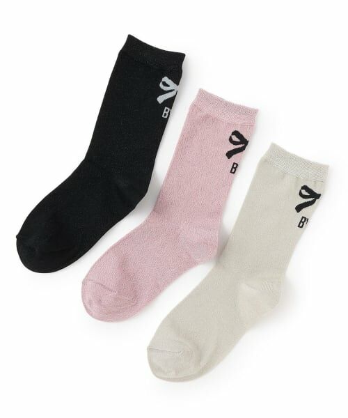 by LOVEiT / バイ ラビット ソックス | ラメクルーソックス | 詳細3
