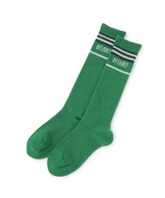 by LOVEiT / バイ ラビット ソックス | ラメボーダーハイソックス