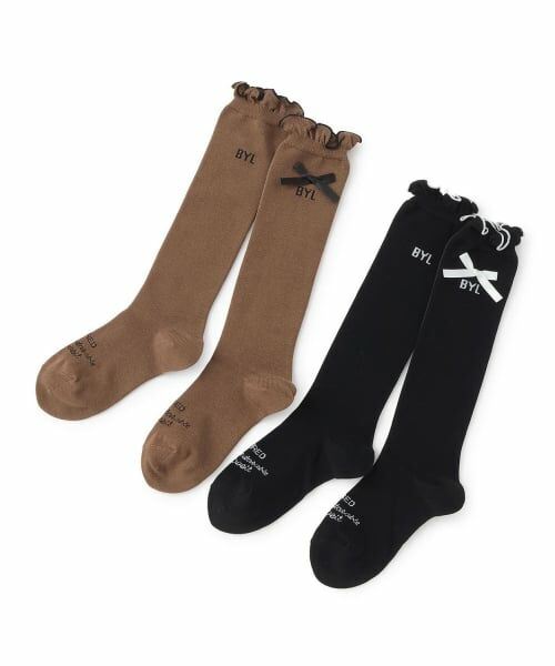 by LOVEiT / バイ ラビット ソックス | リボンつきハイソックス | 詳細3