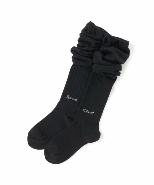 by LOVEiT / バイ ラビット ソックス | ルーズアップソックス（黒）