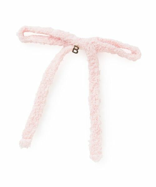 by LOVEiT / バイ ラビット ヘアピン | ニットリボンポニー（ピンク）