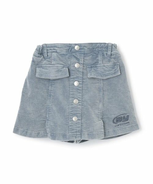 by LOVEiT / バイ ラビット ショート・ハーフ・半端丈パンツ | フロント釦スカパン（グレー）