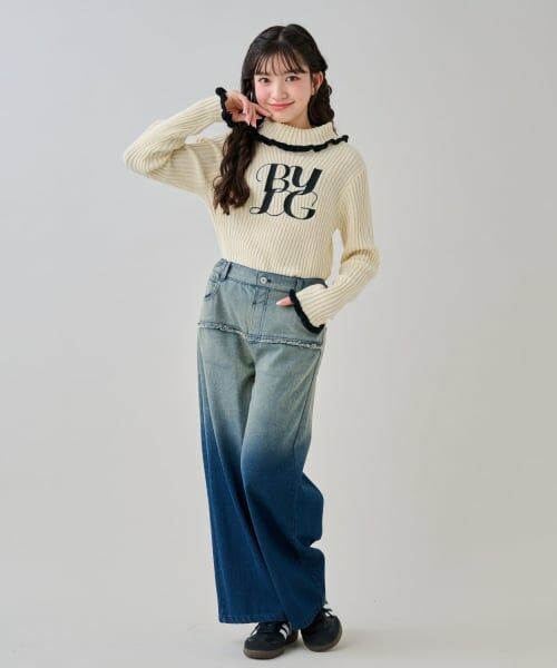 by LOVEiT / バイ ラビット その他パンツ | 切り替えルーズデニムパンツ | 詳細2