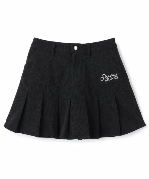 by LOVEiT / バイ ラビット ミニ・ひざ丈スカート | タックティアードスカート（黒）