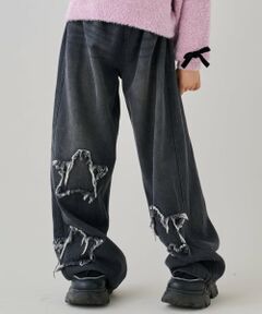 by LOVEiT / バイ ラビット その他パンツ | スターパッチデニムパンツ