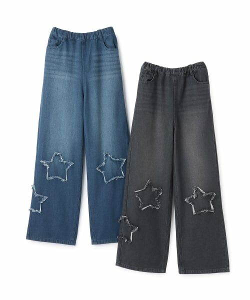 by LOVEiT / バイ ラビット その他パンツ | スターパッチデニムパンツ | 詳細3