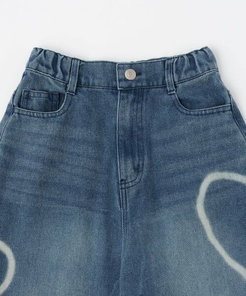 by LOVEiT / バイ ラビット その他パンツ | ハート抜染デニムパンツ | 詳細7