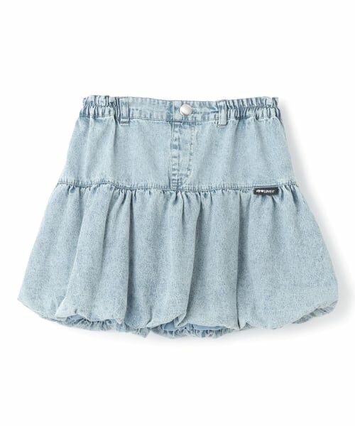 by LOVEiT / バイ ラビット ミニ・ひざ丈スカート | バルーンティアードスカート（ブルー）