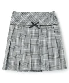 by LOVEiT / バイ ラビット ミニ・ひざ丈スカート | ワンポイントリボンプリーツスカート