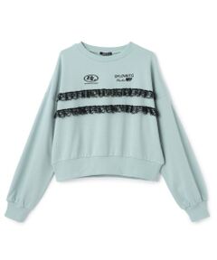 by LOVEiT / バイ ラビット スウェット | レースつきプルオーバー
