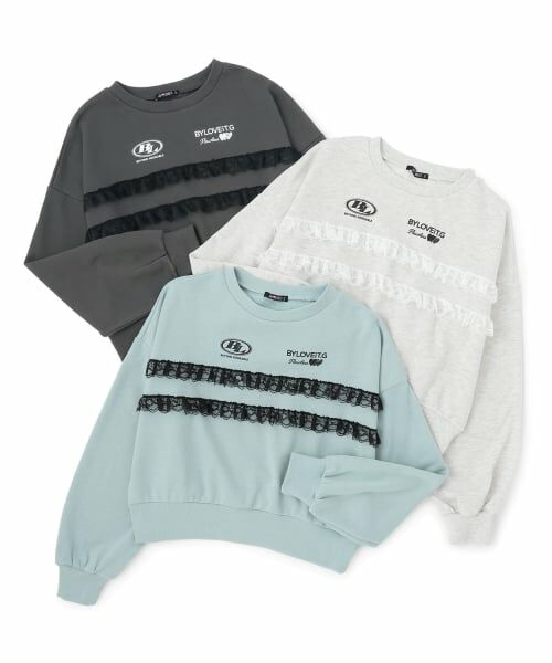 by LOVEiT / バイ ラビット スウェット | レースつきプルオーバー | 詳細5