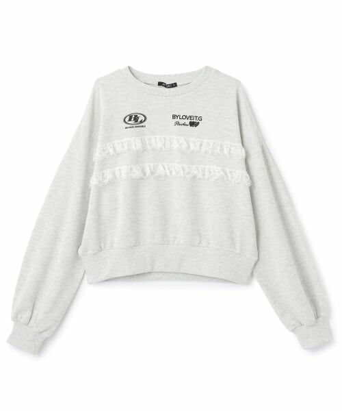 by LOVEiT / バイ ラビット スウェット | レースつきプルオーバー | 詳細6