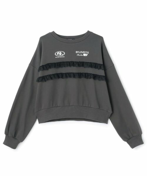 by LOVEiT / バイ ラビット スウェット | レースつきプルオーバー | 詳細7