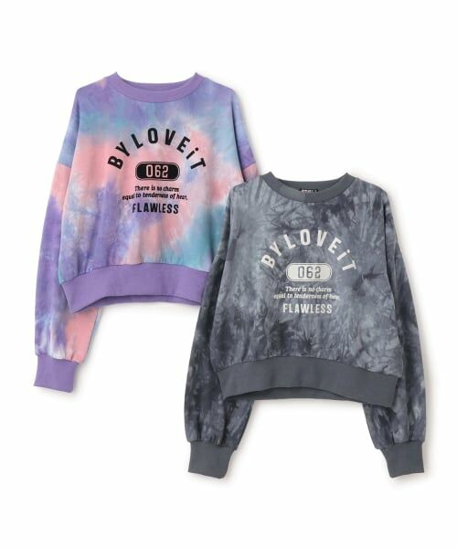 by LOVEiT / バイ ラビット スウェット | タイダイカレッジトレーナー | 詳細3