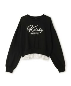 by LOVEiT / バイ ラビット スウェット | 裾レースプルオーバー