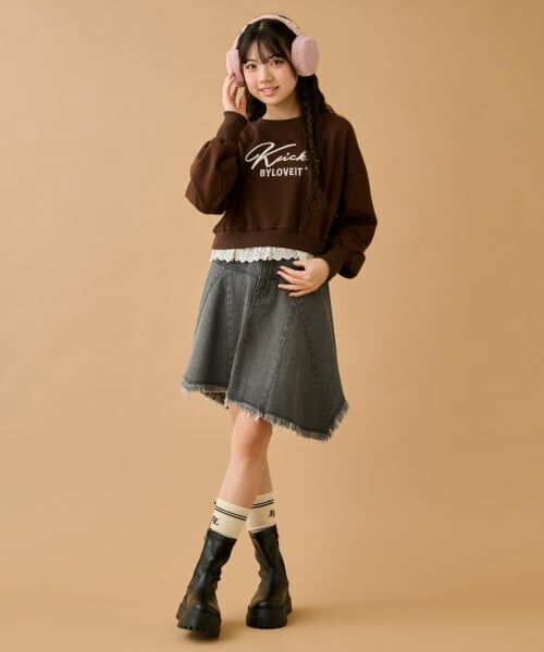 by LOVEiT / バイ ラビット スウェット | 裾レースプルオーバー | 詳細1