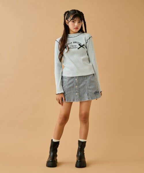 by LOVEiT / バイ ラビット Tシャツ | メロウフリルTシャツ | 詳細1