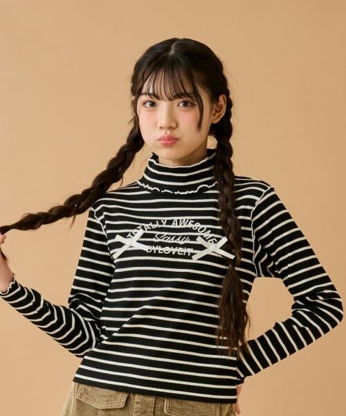 by LOVEiT / バイ ラビット Tシャツ | メロウフリルTシャツ(マルチ)