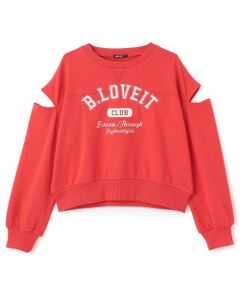 by LOVEiT / バイ ラビット スウェット | 肩スリットプルオーバー