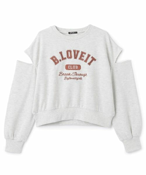 by LOVEiT / バイ ラビット スウェット | 肩スリットプルオーバー | 詳細5