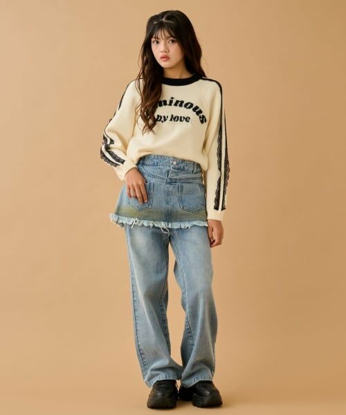 by LOVEiT / バイ ラビット ニット・セーター | レースロゴニット | 詳細1