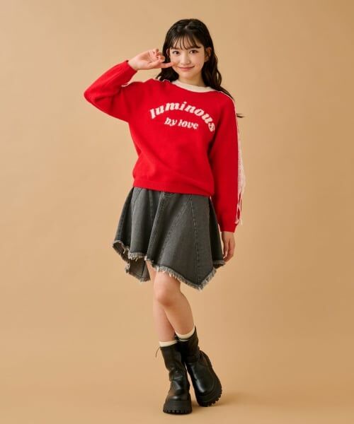 by LOVEiT / バイ ラビット ニット・セーター | レースロゴニット | 詳細2