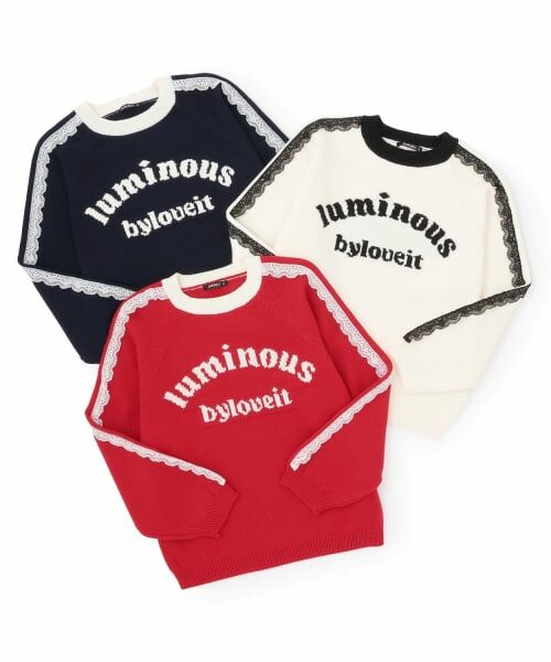 by LOVEiT / バイ ラビット ニット・セーター | レースロゴニット | 詳細4