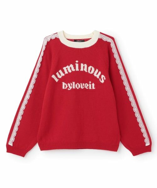 by LOVEiT / バイ ラビット ニット・セーター | レースロゴニット | 詳細5