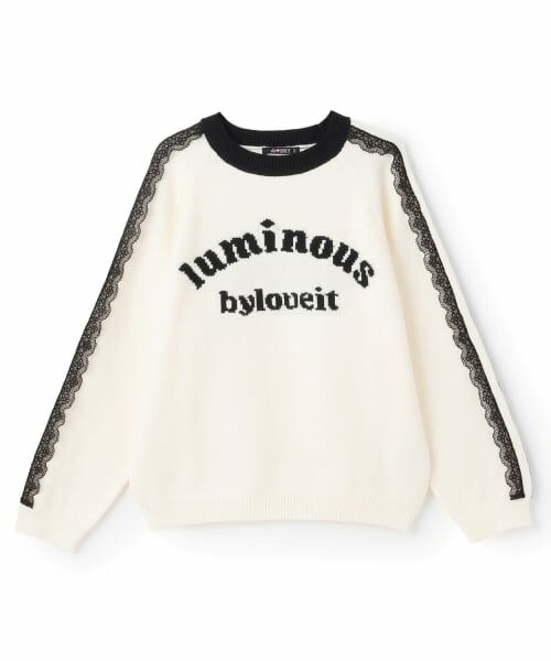 by LOVEiT / バイ ラビット ニット・セーター | レースロゴニット | 詳細7