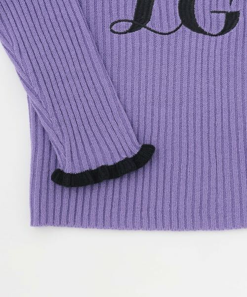 by LOVEiT / バイ ラビット ニット・セーター | ロゴ刺しゅうテレコニット | 詳細15
