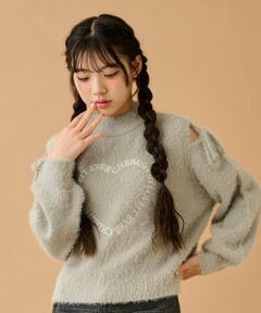 by LOVEiT / バイ ラビット ニット・セーター | 肩スリットモヘアーニット