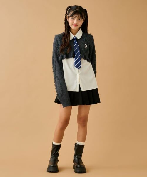 by LOVEiT / バイ ラビット ニット・セーター | タイつきシャツクロップドニットセット | 詳細2