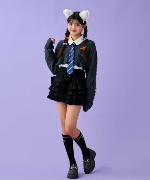 by LOVEiT / バイ ラビット ニット・セーター | タイつきシャツクロップドニットセット | 詳細4