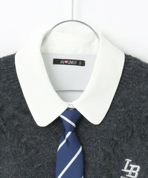 by LOVEiT / バイ ラビット ニット・セーター | タイつきシャツクロップドニットセット | 詳細9