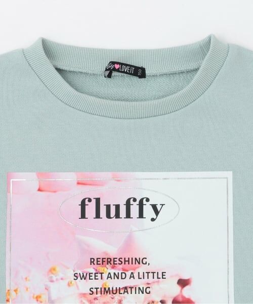 by LOVEiT / バイ ラビット スウェット | 袖シャーリングケーキプリントプルオーバー | 詳細2