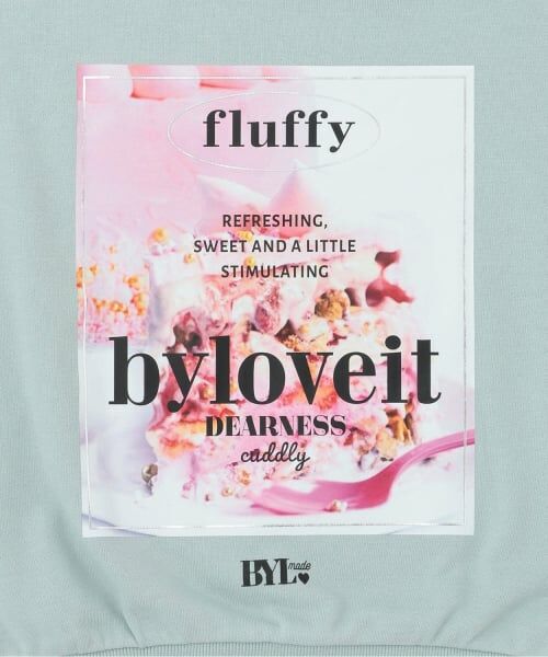 by LOVEiT / バイ ラビット スウェット | 袖シャーリングケーキプリントプルオーバー | 詳細3