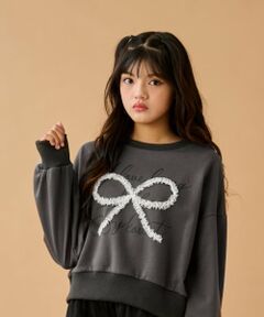 by LOVEiT / バイ ラビット スウェット | チュールリボンプルオーバー