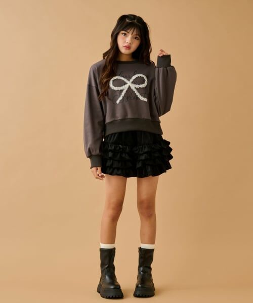 by LOVEiT / バイ ラビット スウェット | チュールリボンプルオーバー | 詳細2