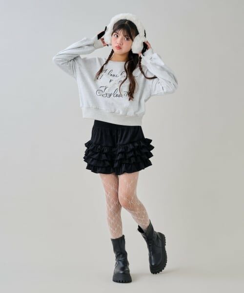 by LOVEiT / バイ ラビット スウェット | チュールリボンプルオーバー | 詳細3