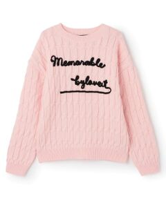 by LOVEiT / バイ ラビット ニット・セーター | ケーブルコード刺しゅうニット