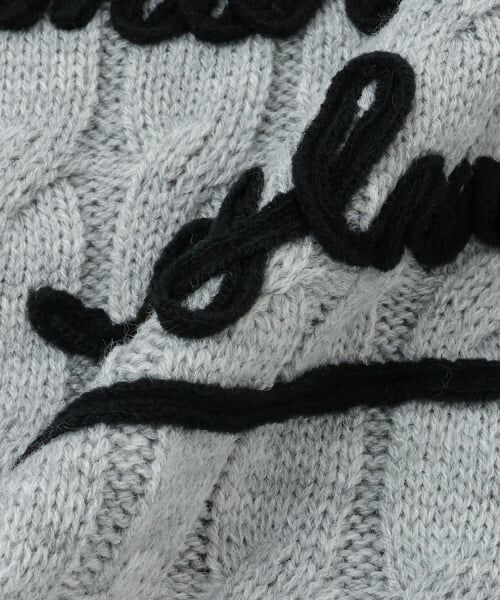 by LOVEiT / バイ ラビット ニット・セーター | ケーブルコード刺しゅうニット | 詳細10