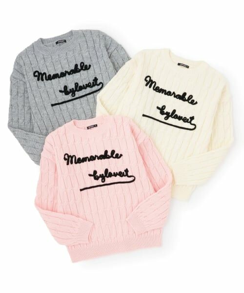 by LOVEiT / バイ ラビット ニット・セーター | ケーブルコード刺しゅうニット | 詳細3