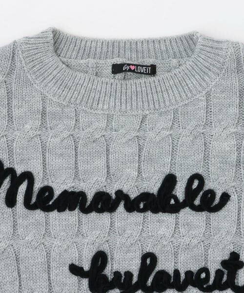 by LOVEiT / バイ ラビット ニット・セーター | ケーブルコード刺しゅうニット | 詳細7