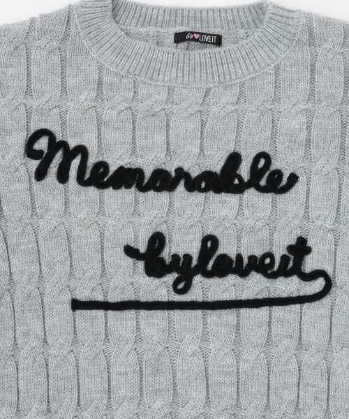 by LOVEiT / バイ ラビット ニット・セーター | ケーブルコード刺しゅうニット | 詳細8