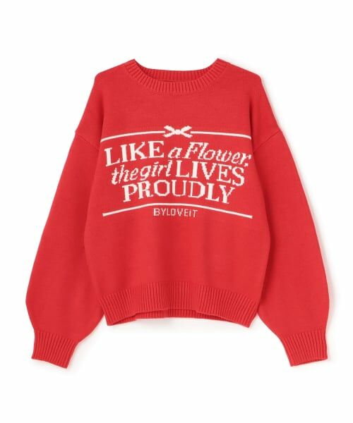 by LOVEiT / バイ ラビット ニット・セーター | パネルロゴニット | 詳細6