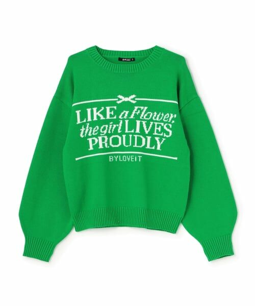 by LOVEiT / バイ ラビット ニット・セーター | パネルロゴニット | 詳細7